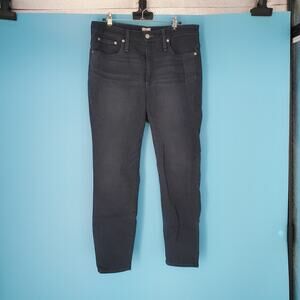 J. Crew Curvy Toothpick Jeans Size 31P Dark Wash Cropped